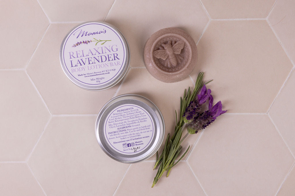 handmade lavender solid lotion bar for deep hydration