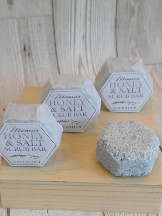 Honey Salt Scrub bar - Lavender