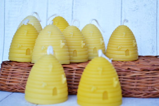 Beeswax Candle - Skep Hive