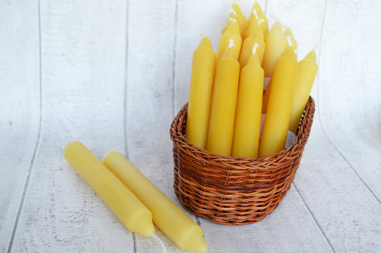 Beeswax Candle - Pair of small candles